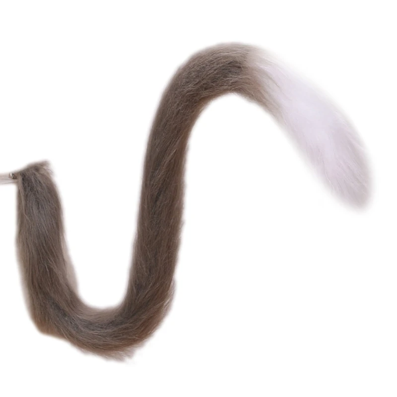 

Adults Kids Cosplay Anime Fluffy Plush Long Cat Tail Halloween Party Costume Prop Fancy Dress Accessories 85LB
