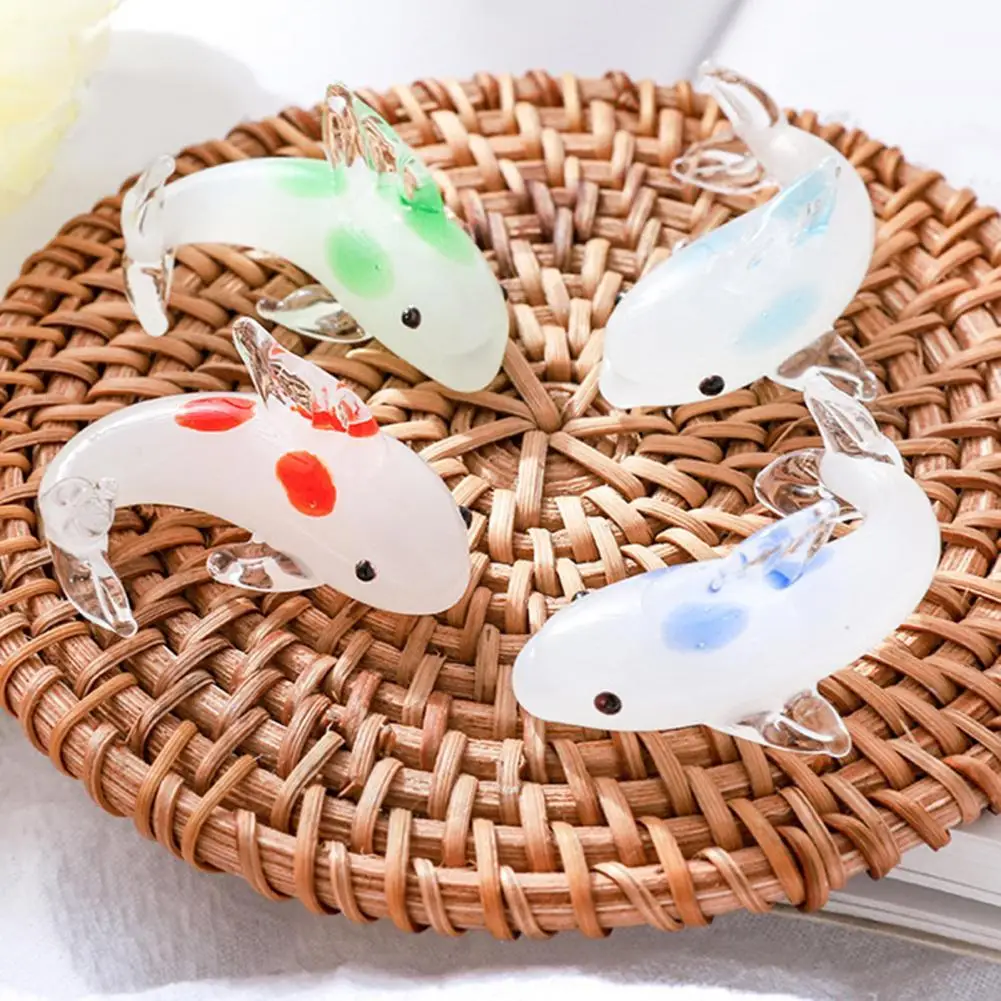 

Portable Adorable Aquarium Glass Fish Figurines Compact Fish Figurines Lovely for Fish Tank