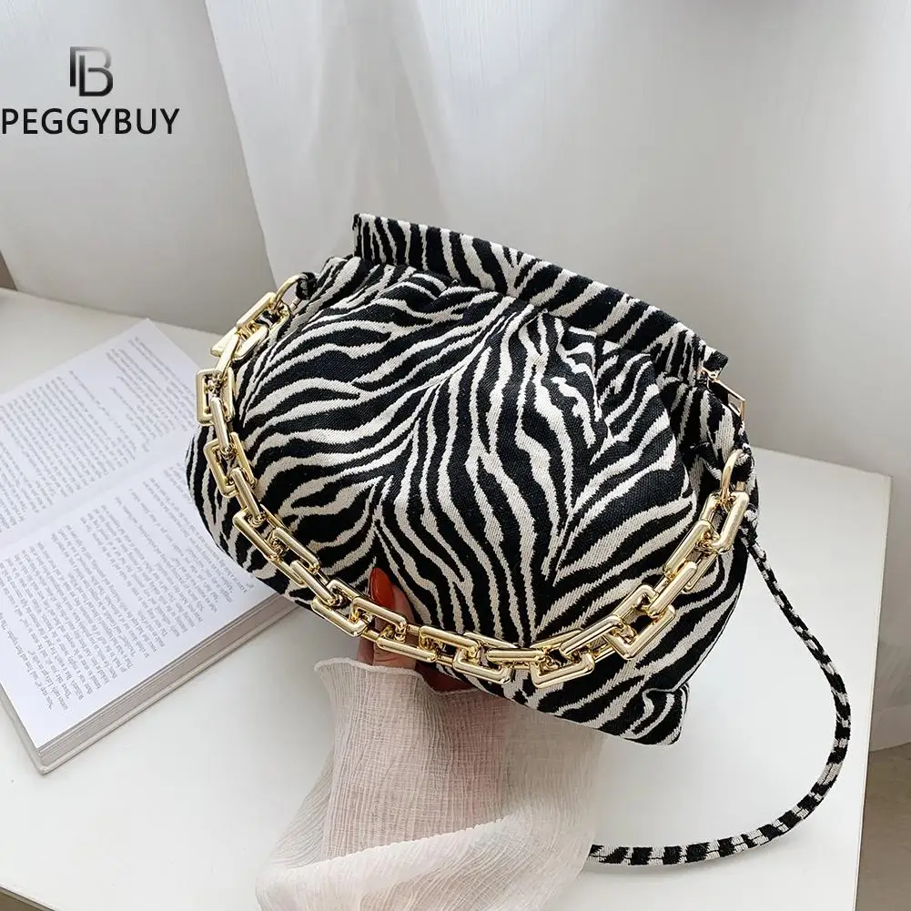

2021 Hot Vintage Purse Ladies Handbags Zebra Cloud Print Fashion Designer Women Handbag Ladies Shoulder Messenger Bag