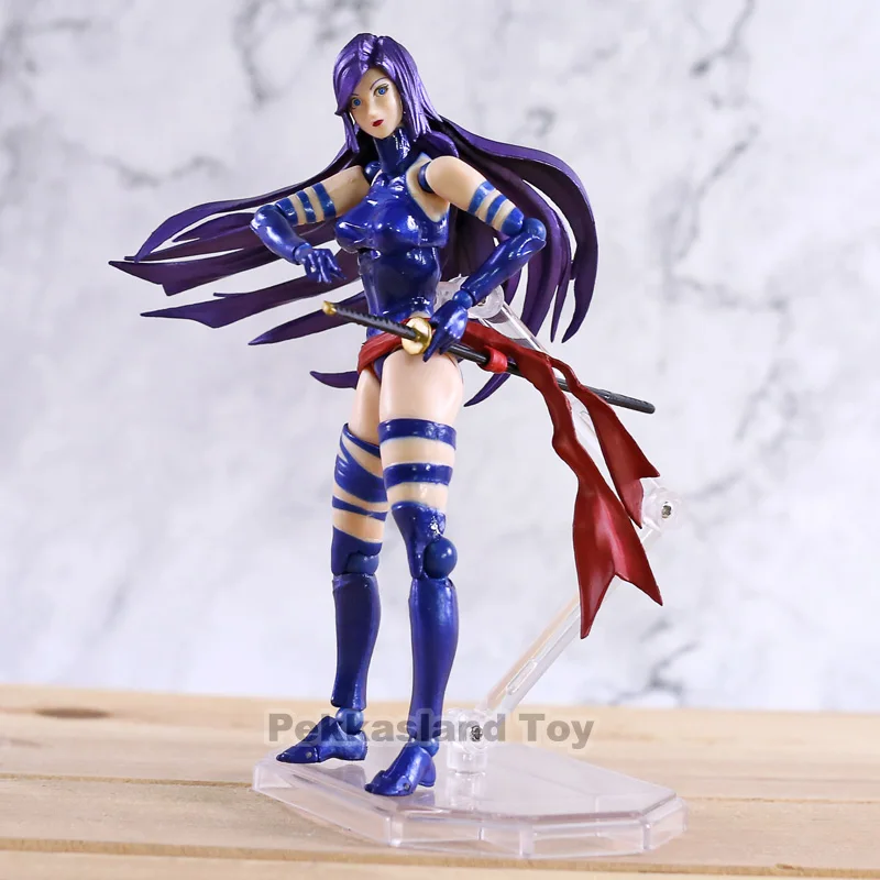 Удивительная экшн фигурка Yamaguchi революtech Series NO.010 Psylocke из ПВХ Коллекционная