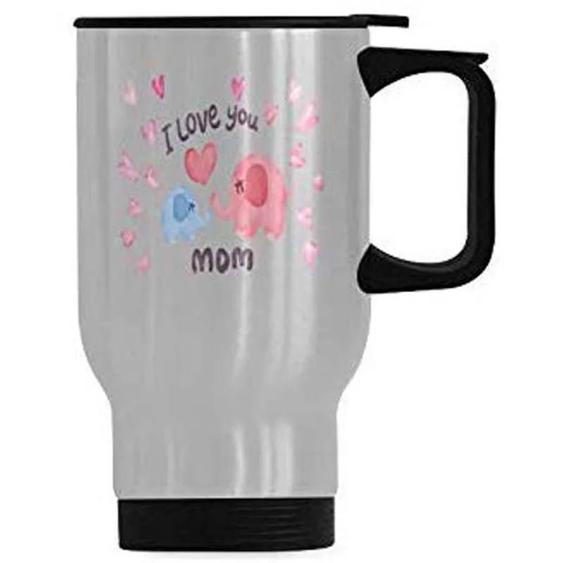Забавная кофейная кружка I Love you Mom Дорожные Кружки из нержавеющей стали или