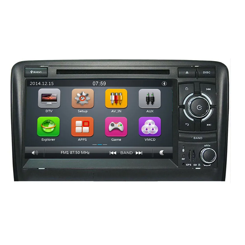 Автомобильный DVD GPS плеер IPS 7 дюймов для Audi A3 8P 2003 2012 S3 2006 RS3 Sportback 2011 мультимедийный