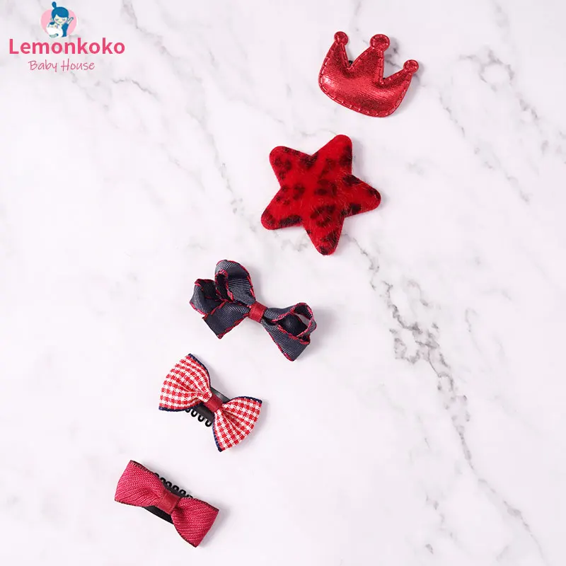 [Lemonkoko] заколка для волос малышей девочек Модный китайский стиль с решеткой