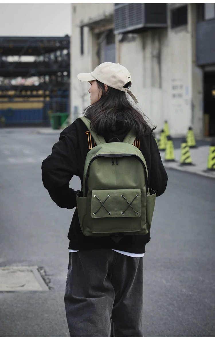 

BB020 High school student trend personality Oxford cloth backpack female retro tide brand backpack