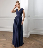 simple lady floor length sleeveless v neck with sashes pleat dinner dresses for evening dresses prom gown robe de soir%c3%a9e femme