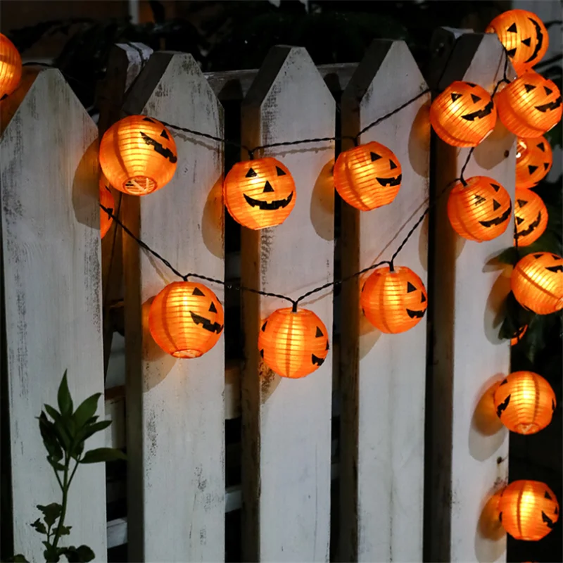 

Solar Festoon Led Lights String Halloween Pumpkin Lantern Fairy Lights Solar Led Light Outdoor Garden Decoration Street Garland