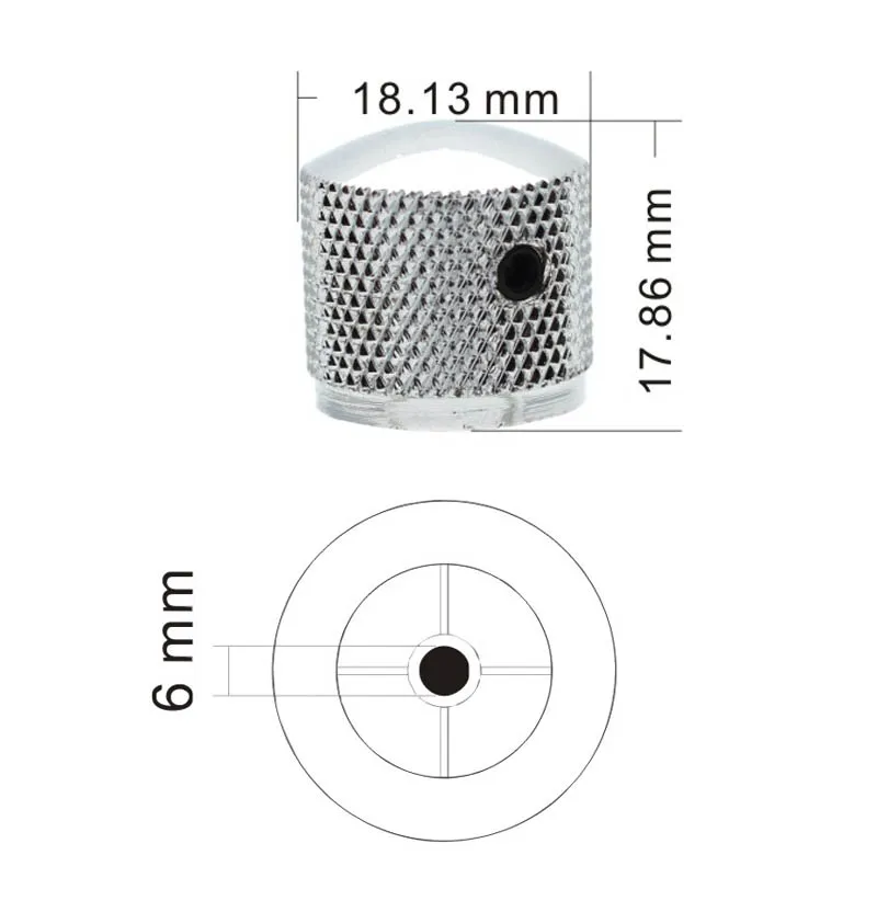 Профессиональный Металлический регулятор громкости гитарного тона с