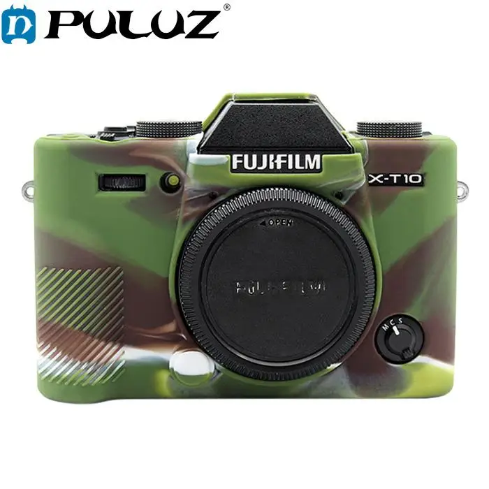 Чехол для FUJIFILM X-T20 X-T10 мягкий силиконовый чехол телефона камуфляжной желтой
