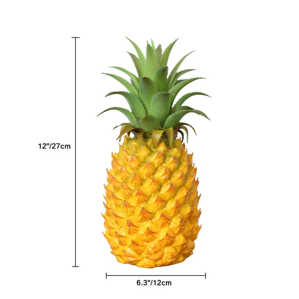 

Artificial Plastic Fruits Fake Pineapple Home Ornament Decor Party Display Prop