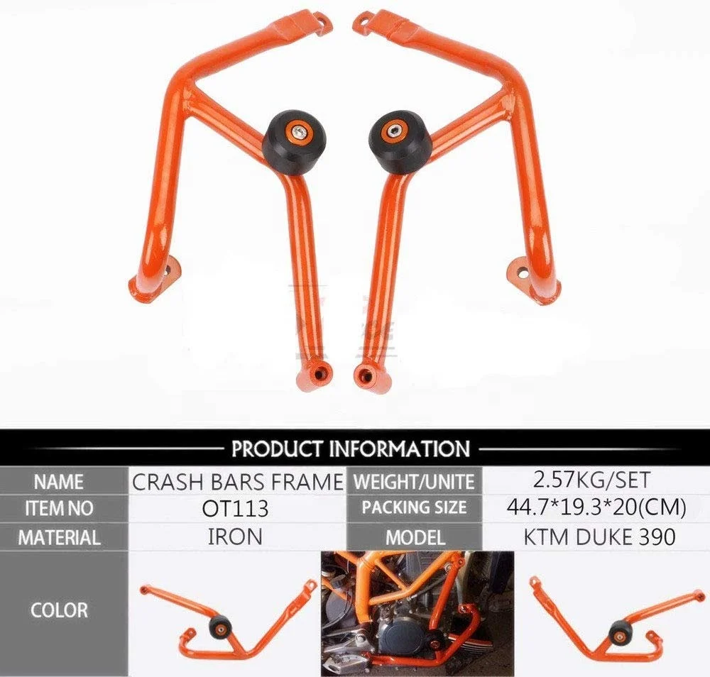 

REALZION Motorcycle Engine Protection Crash Bar Frame Guard For KTM DUKE 390
