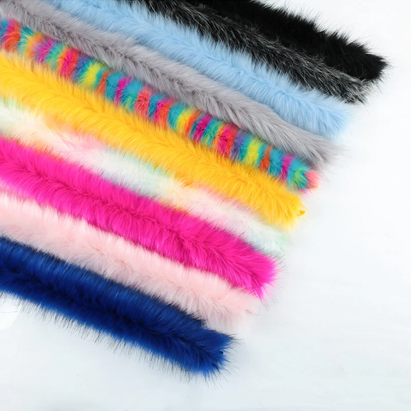 Полоски из искусственного меха для свитера пальто капюшона шапки искусственный