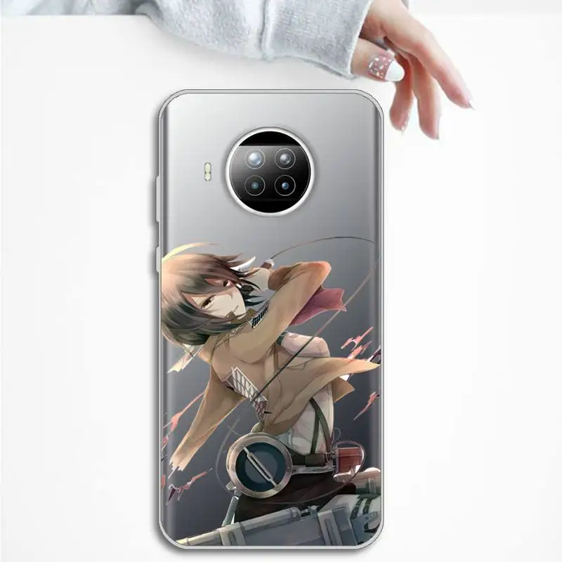 

Anime attack on Titan Phone Case Transparent for Xiaomi mi Redmi note 10 t 8 9 pro lite 11 Samsung S 8 9 10 20 plus ultra
