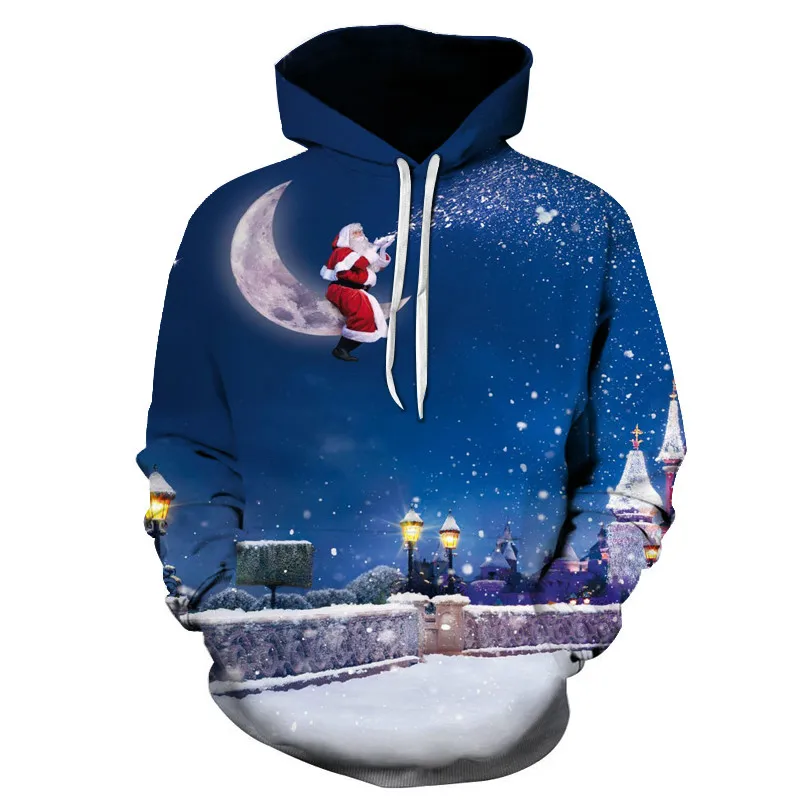 

2020 new 3D snowman hoodie, fun sweatshirt, punk hip-hop hoodie oversized sweatshirt