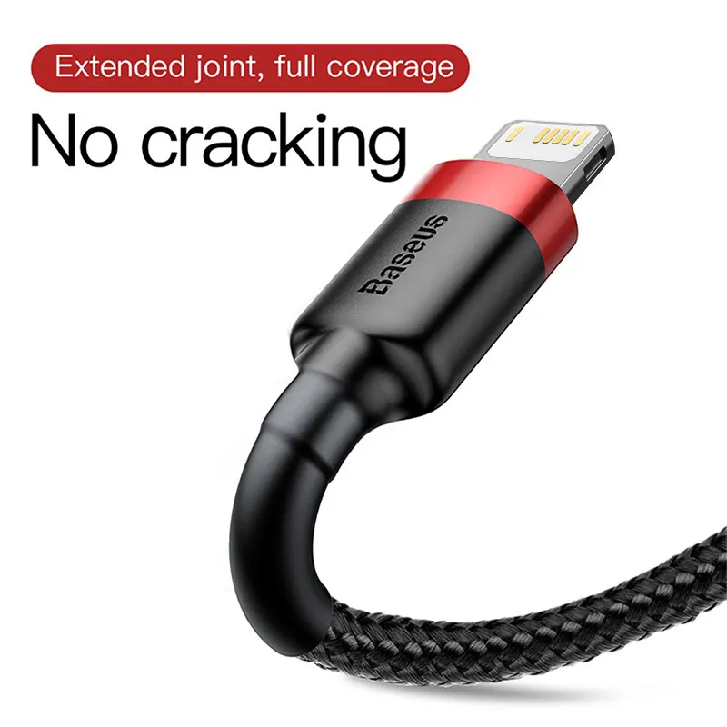 Baseus USB кабель для iPhone 12 11 Pro Max 8 X XR Быстрая зарядка синхронизации данных зарядный