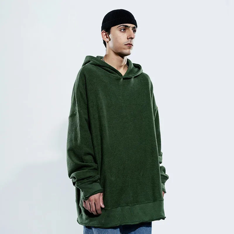 Свитшот мужской хлопковый с капюшоном уличная одежда в стиле оверсайз 2