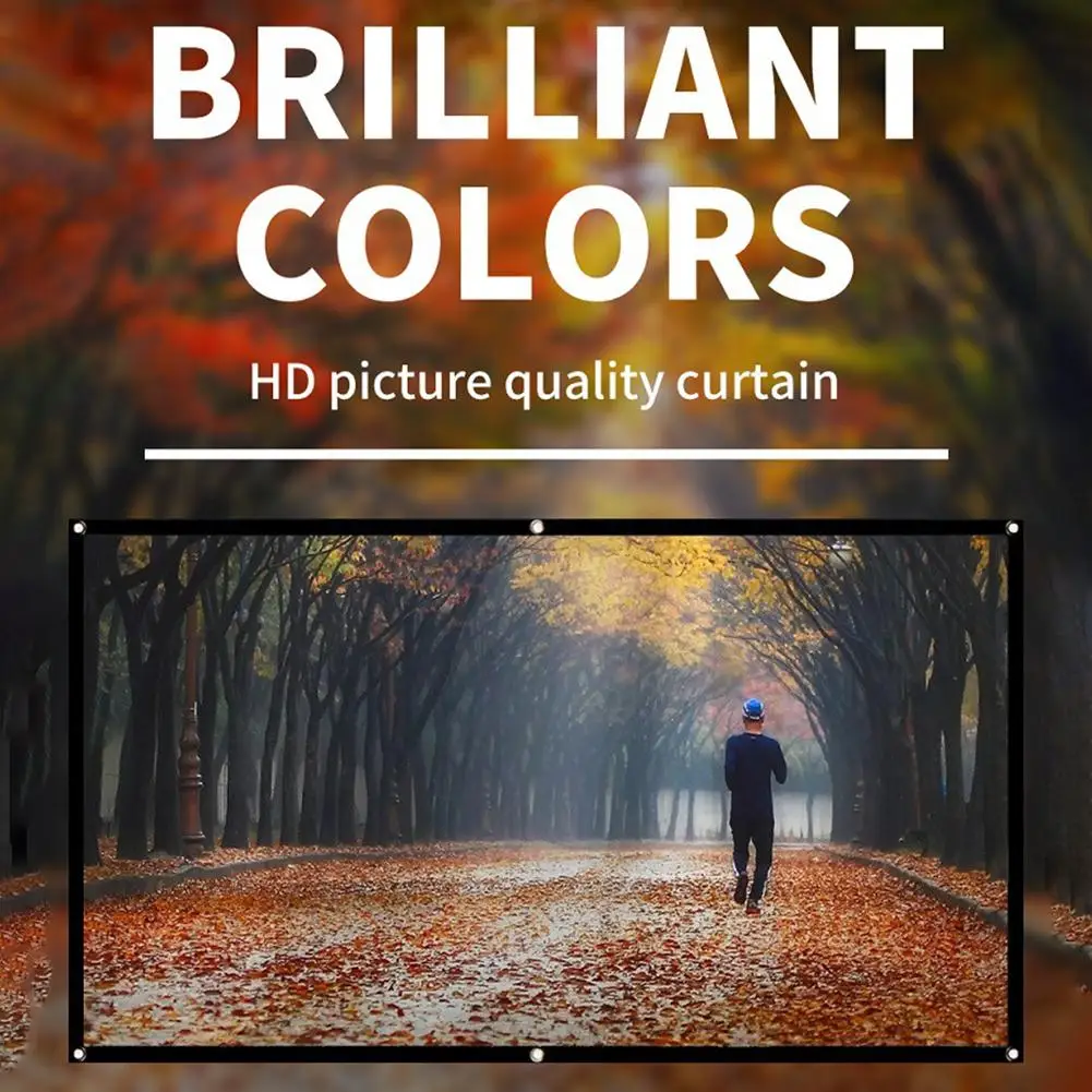 Портативный проектор 60 '' 150'' HD 16:9 белый дакрон диагональ видео