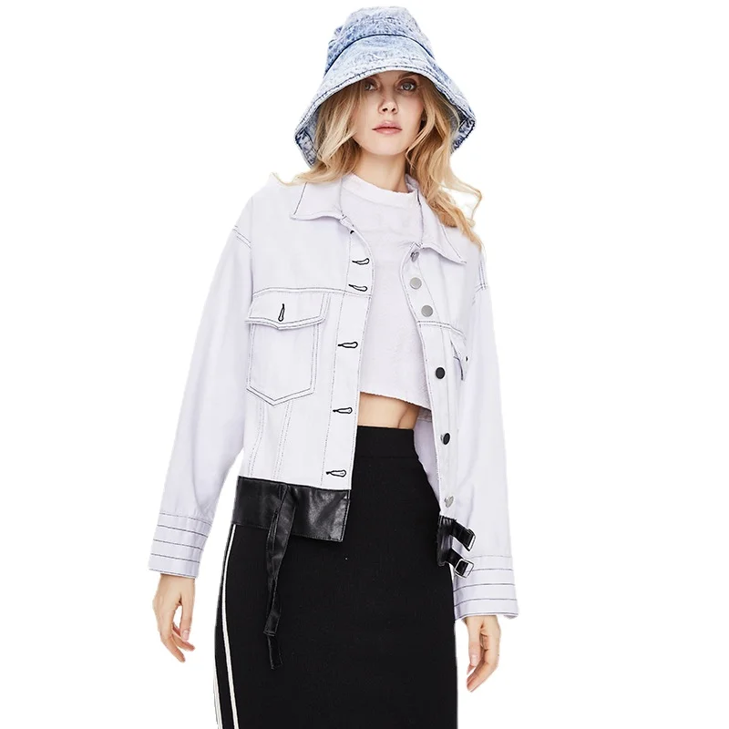 

Spring and Autumn New Personalized Loose Denim Jacket