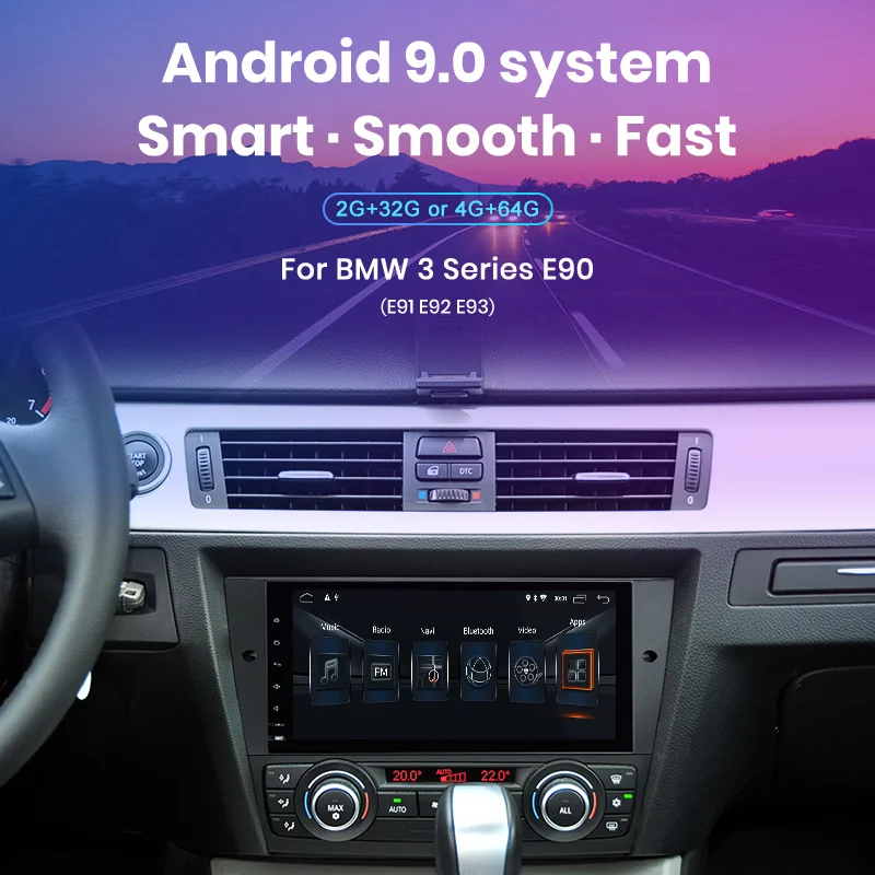 Junsun 2G + 32G Android 9 0 carplay 1 din автомобильный Радио стерео Мультимедиа Видео плеер для BMW
