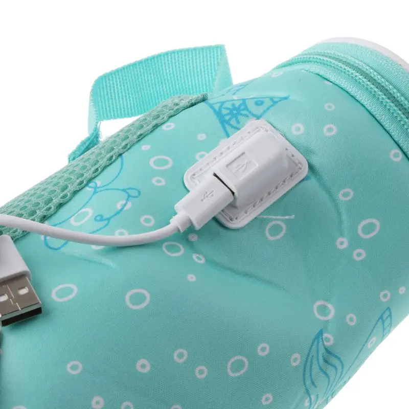 

USB Baby Bottle Warmer Heater Insulated Bag Travel Cup Portable In Car Heaters Drink Warm Milk Thermostat Bag For Feed Newborn