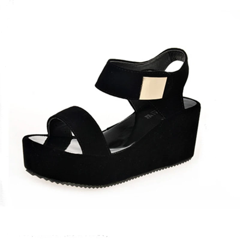 Женские шлепанцы на платформе сандалии толстой подошве пляжные тапочки Прямая