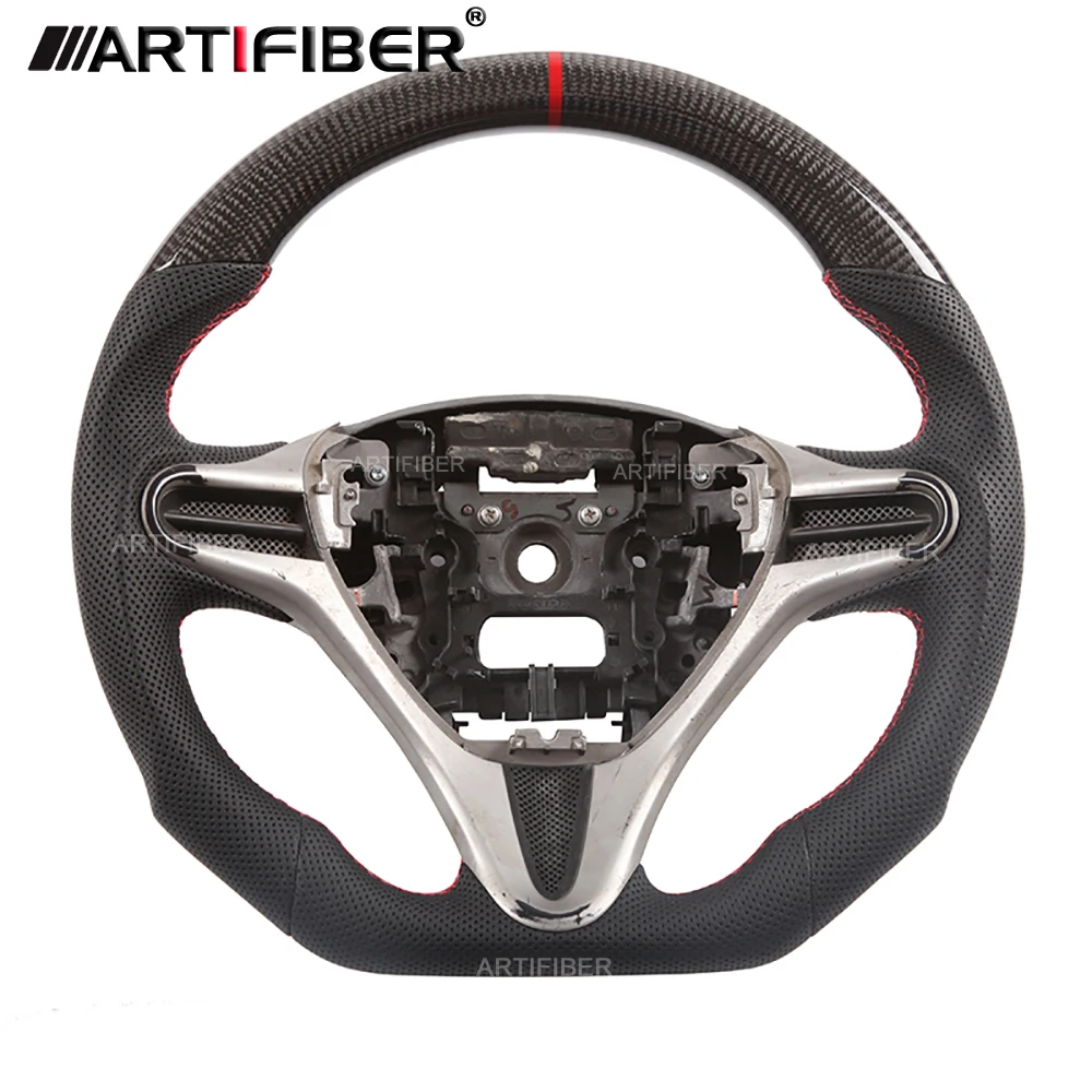 

Race display 100% Real Carbon Fiber Steering Wheel for Honda City，Civic,Jazz,Fit