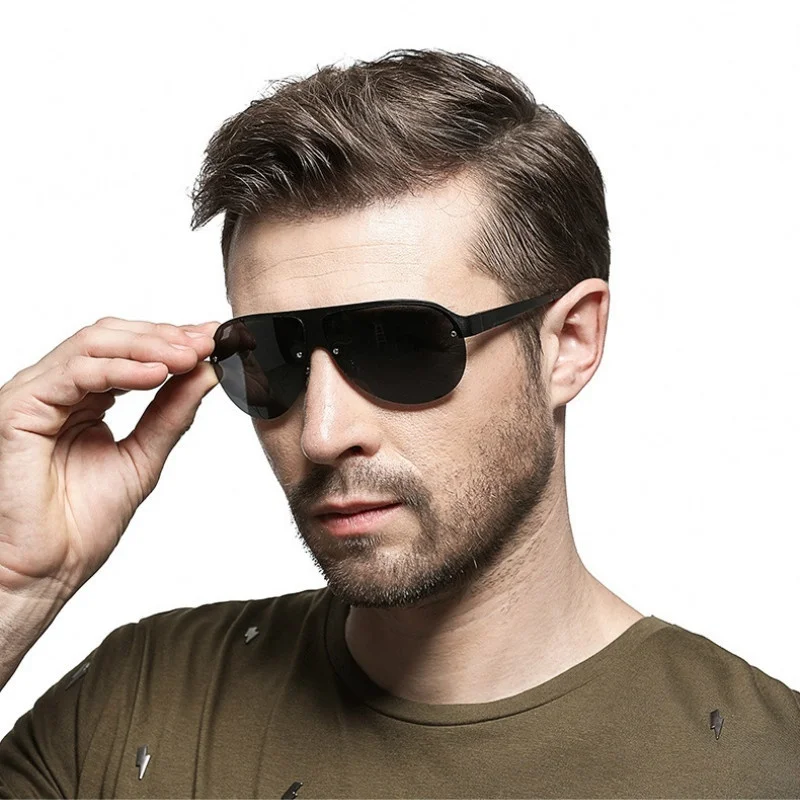 Очки солнцезащитные Мужские поляризационные Классические брендовые зеркальные