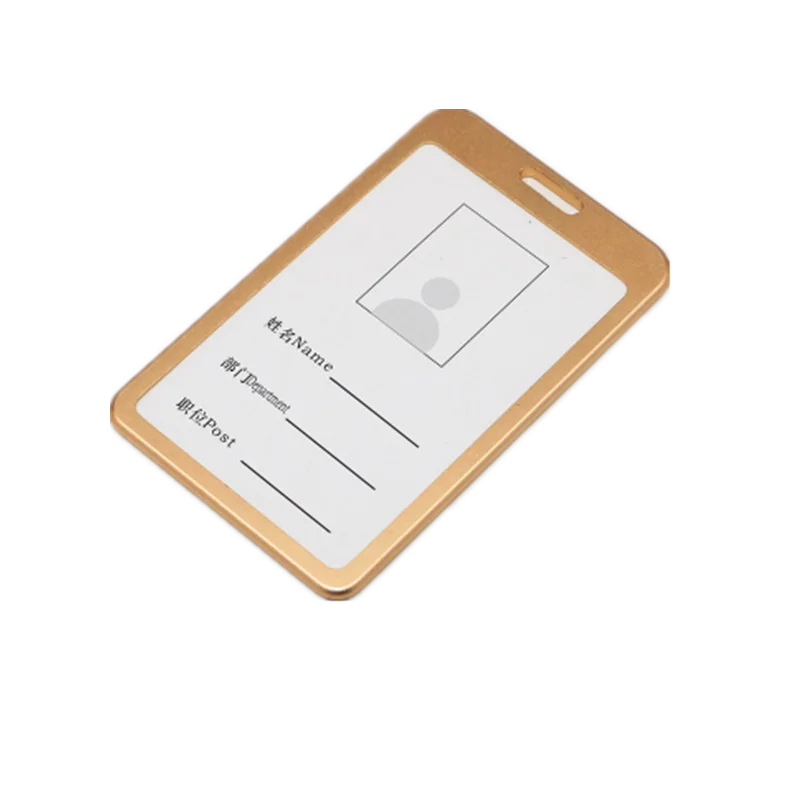 1 шт. алюминиевая карта из сплава держатель визитная карточка ID значок