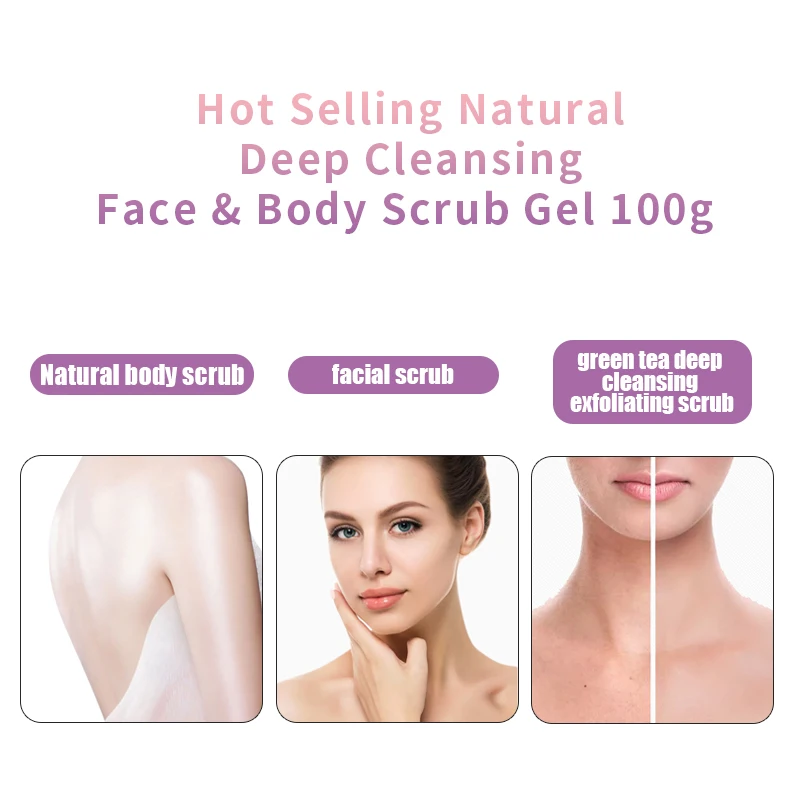 

Aloe Peach Body Scrub Cream Face Scrub Deep Cleansing Skin Whitening Go Cutin Dead Skin Treatment Acne Moisturizing Body Care