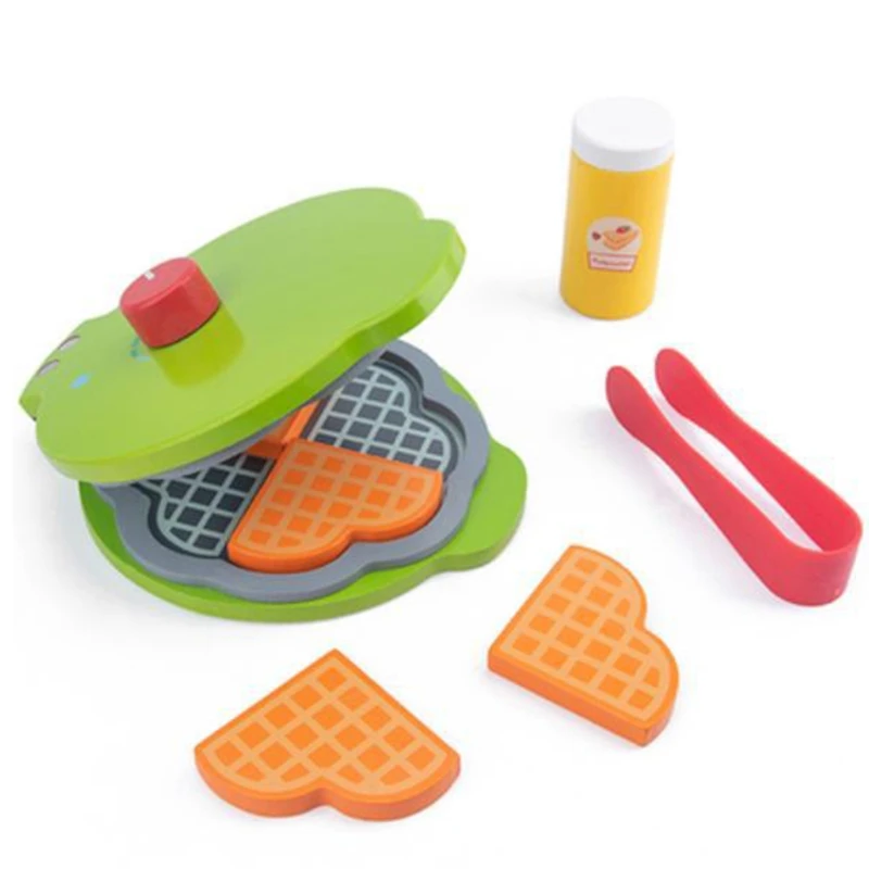 

Wooden Kitchen Toy Microwave/Toaster/Mixer/Coffee Maker/Juicer Kitchen Play Set Interactive Early Learning Toy - Fun and Colorfu