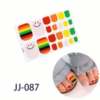 22tipssheet colorful shinny full nail art tips diy adhesive wraps waterproof nail stickers decorations manicure drop shipping