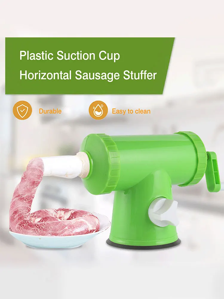 Ручной колбасный шприц чайник Пластик мяса наполнитель колбасы в домашних