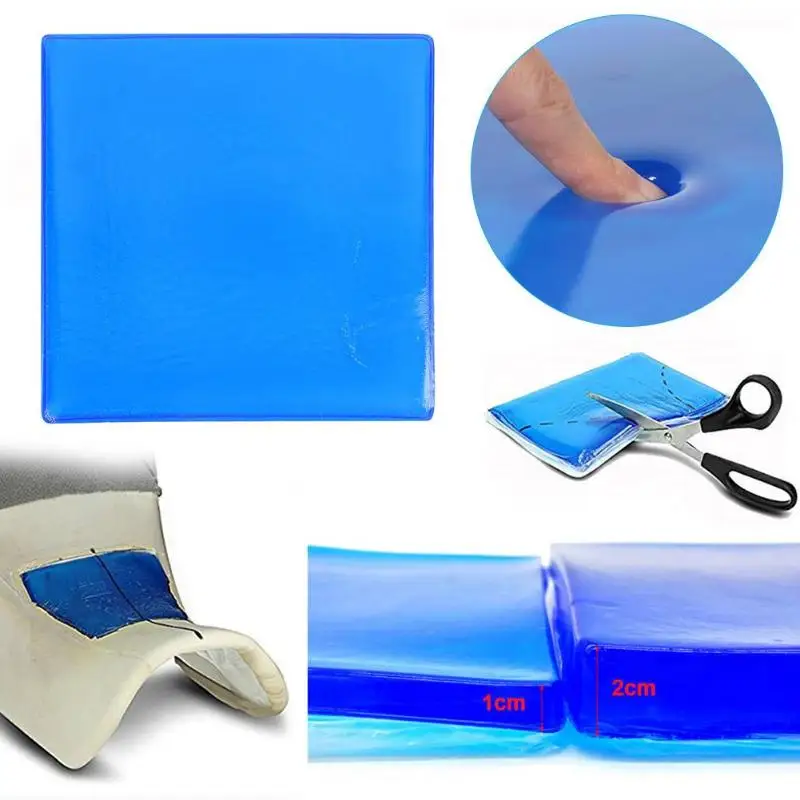 25x25 см DIY гелевый коврик для сиденья мотоцикла амортизация Мягкая гелевая