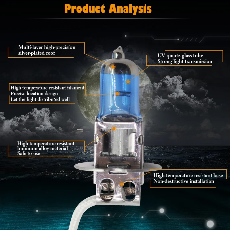 Автомобильная передняя противотуманная фасветильник в сборе абажур + галогенная