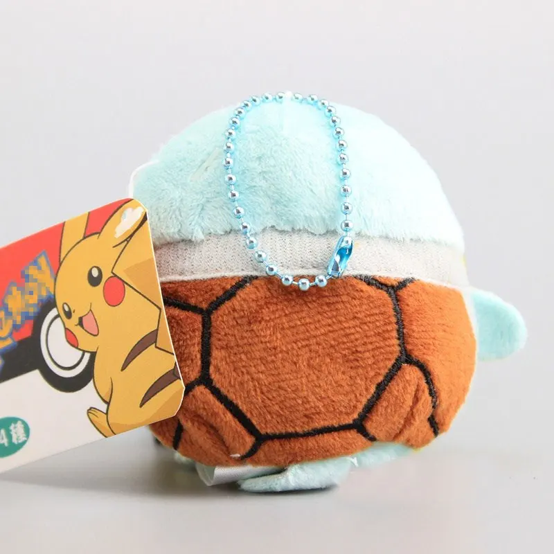 9 см Аниме Пикачу плюшевые игрушки кукла Peluche Kawaii Прекрасный Squirtle Charmander Eevee мягкие игрушки брелок кулон для женщин детский подарок