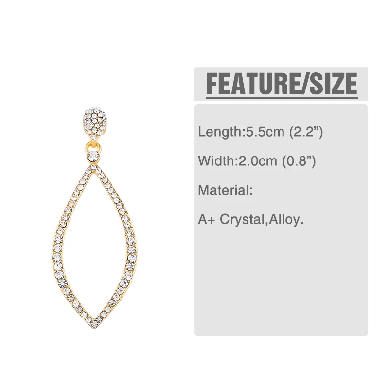 OCESRIO Black Earring For Woman Rhinestone Small Hoop Earrings Teardrop Crystal Circle Women's Hanging Jewelry Pendants ers-p02 |