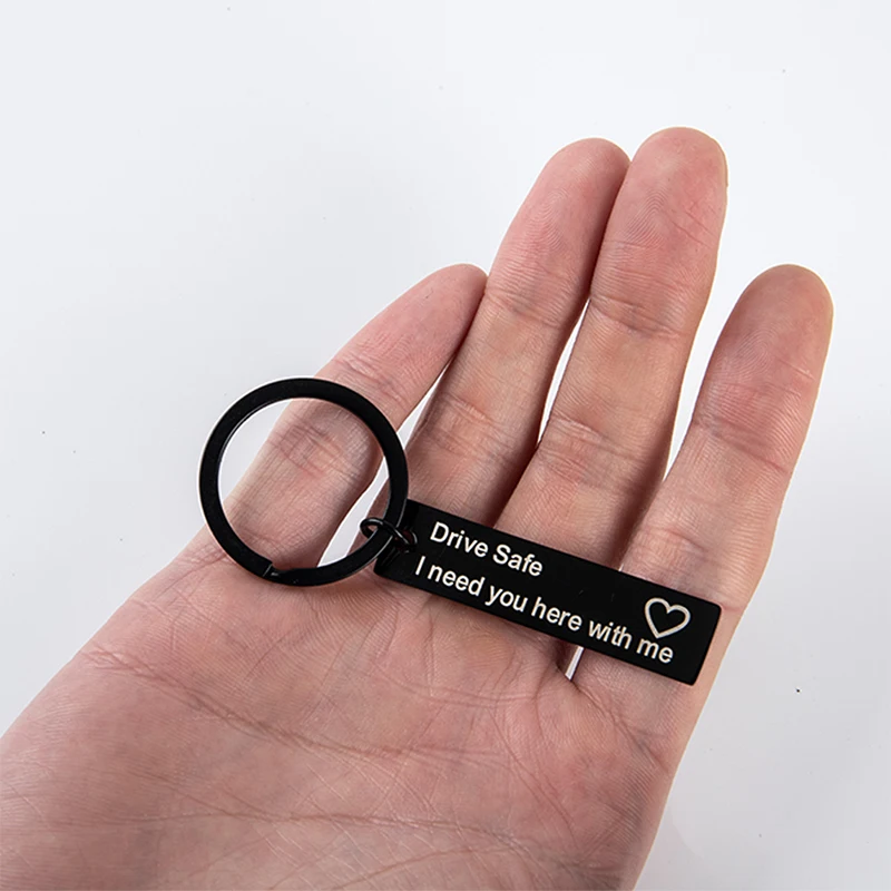 

Black Stainless Steel Charm Girlfriend Cute Funny Keychain Keys Accesorias