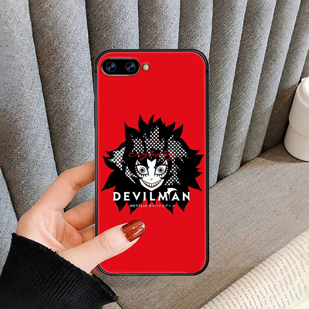 

Anime DEVILMAN Crybaby Phone Case For HUAWEI honor nova 5 7 8 9 10 20 30 A C T I X Lite Pro black bumper 3D Etui painting