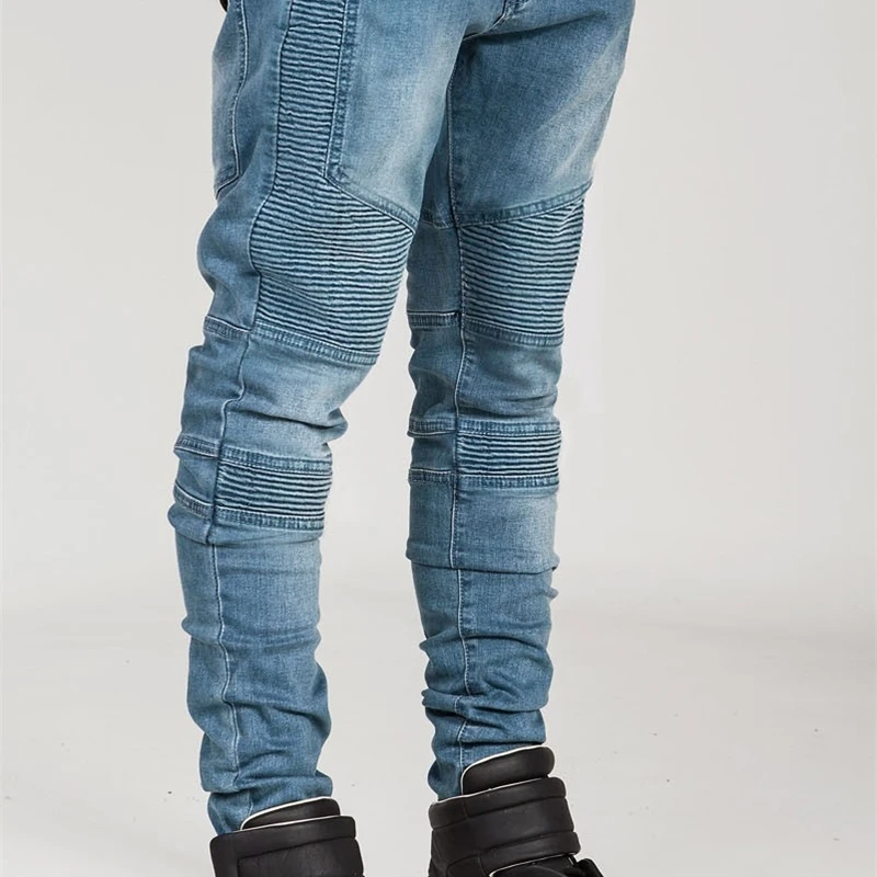 

Biker jeans trendy brand Motorcycle Pants