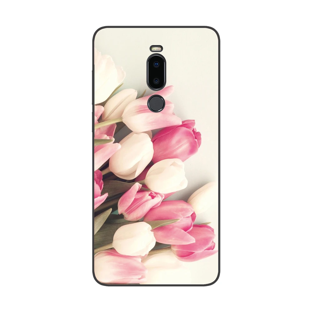41 GUCOON силиконовый чехол для Meizu Note 8 Note8 6,0 дюймов Чехол Мягкий ТПУ защитный чехол для телефона с изображением волка Роза Цветы Чехол-бампер - Цвет: 41