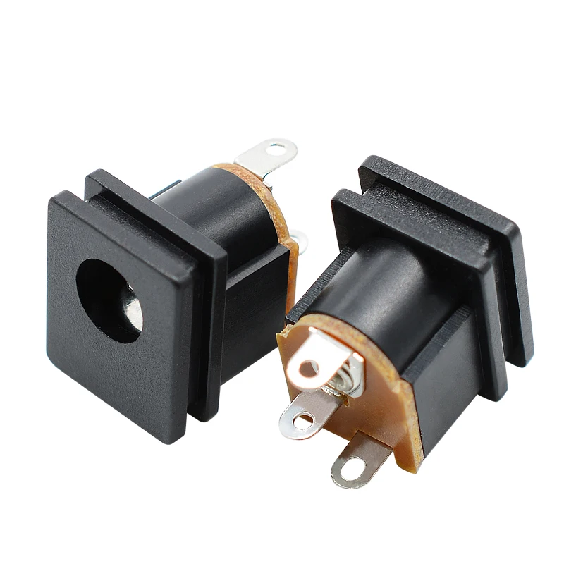 10pcs DC-015 5.5mmx2.1mm 5.5mmx2.5mm DC Power Jack Socket 3 Pin Female Panel Mount Connector DC015 | Обустройство дома