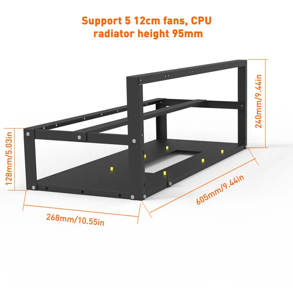 

In stock now!Stackable Open Mining Rig Frame Mining ETH/ETC/ZEC Ether Accessories Tools For 6 GPU 8 GPU Crypto Coin Bitcoin Rack