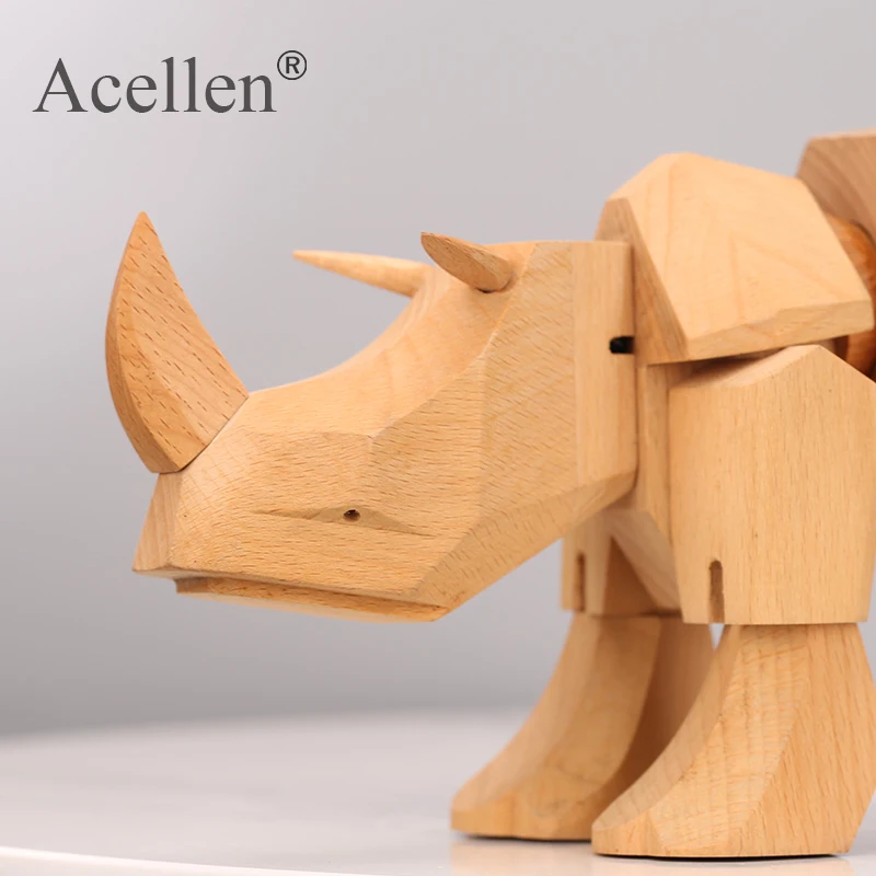 Скандинавские декоративные деревянные носороги Красивая природа Буковые