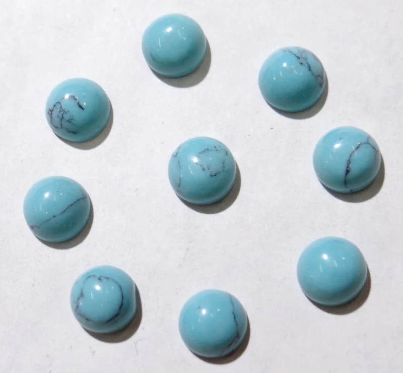 Оптовая продажа 6 мм натуральный камень Half ISES полукруглый кабошон с плоской