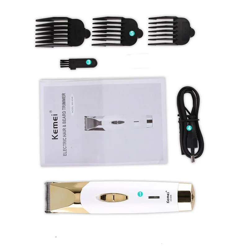 

Kemei dry electric charge dual-purpose hair clipper KM-604B shaved head electric hair clipper stainless steel cutter head