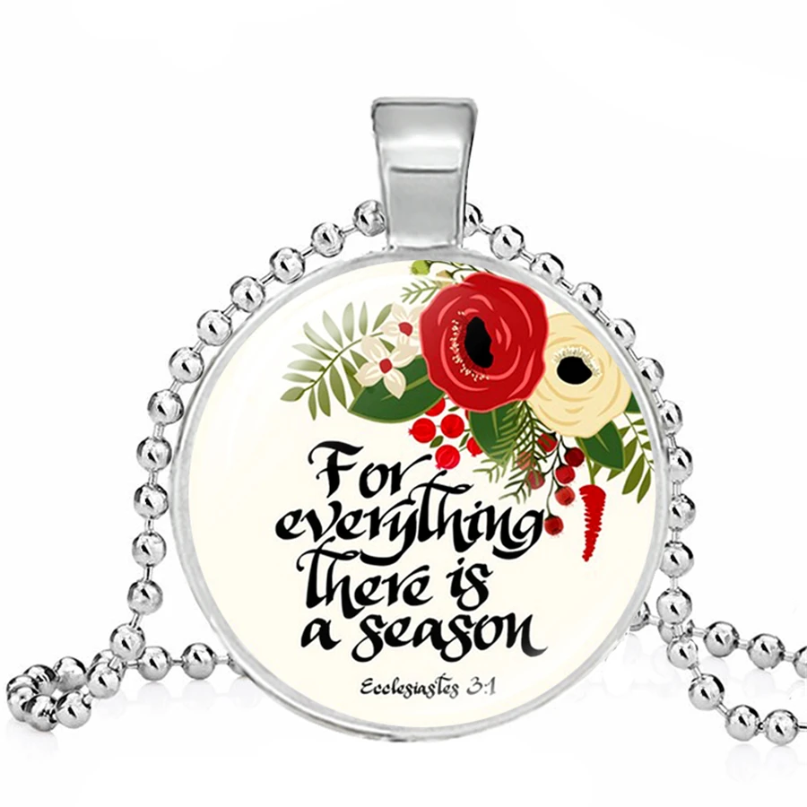 Новые Библейские стихи ожерелья Роза Библейская стихотворение Кулоны ожерелье