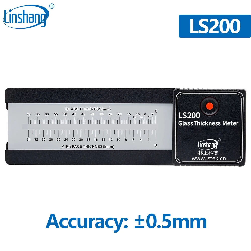 Лазерный измеритель толщины стекла Linshang LS200 с двойной тройной глазурью и