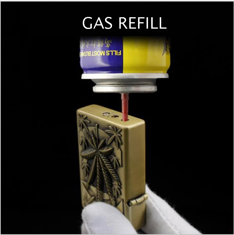 Новинка Бутановая газовая зажигалка. Креативная рельефная резьба из