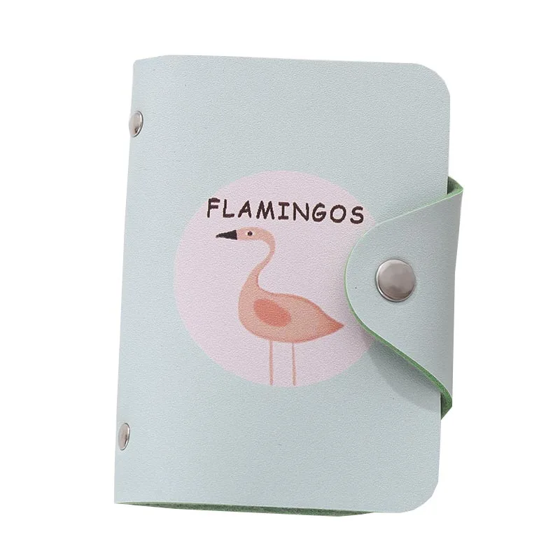 Женский чехол с милым мультяшным животным принтом держатель для кредитных карт