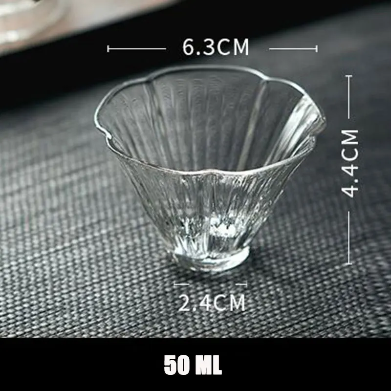 4 шт. Японский небольшой Чай чашки высокого Температура устойчивый Стекло