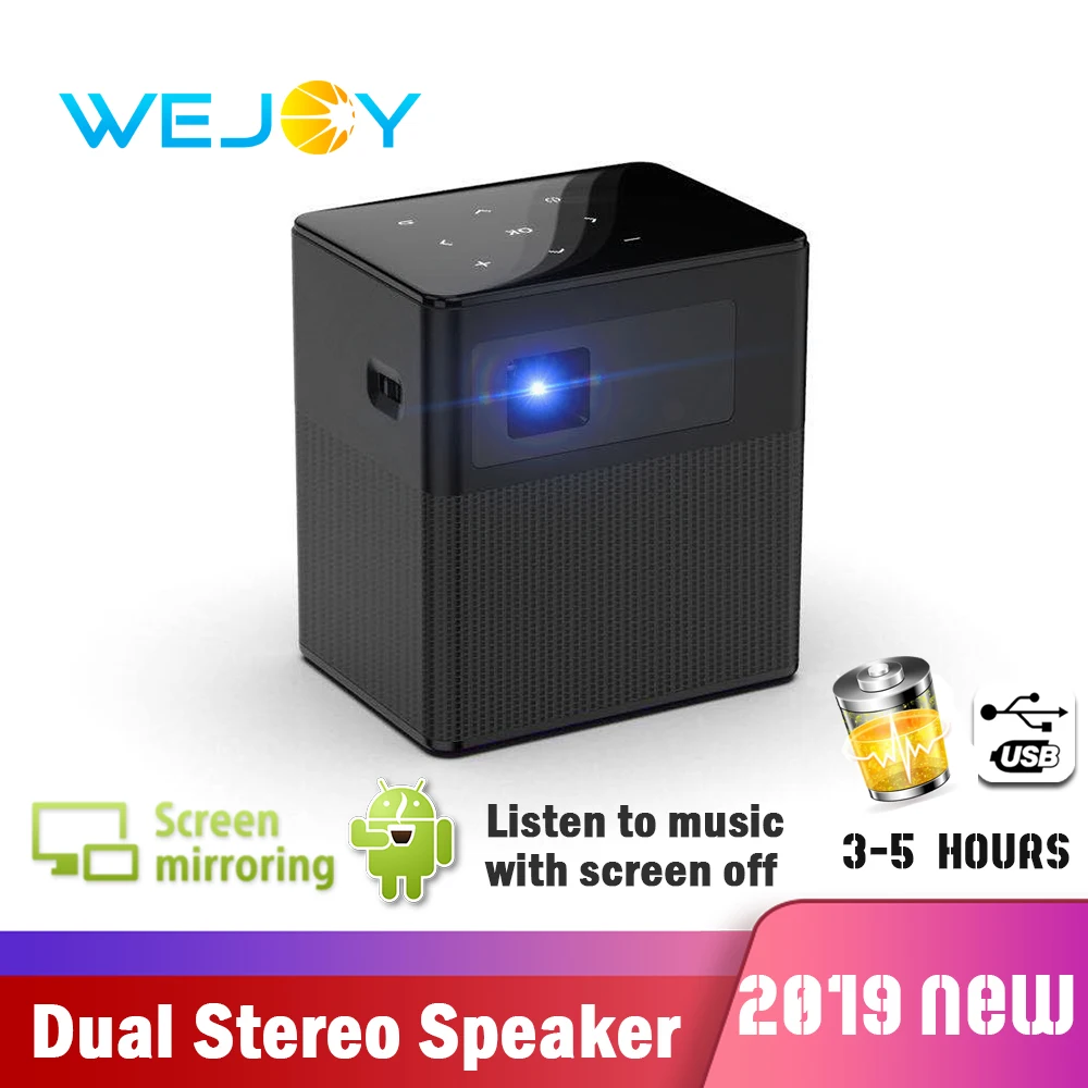Wejoy DL-A1 карманный портативный светодиодный видео Android проектор телефон мини Hifi